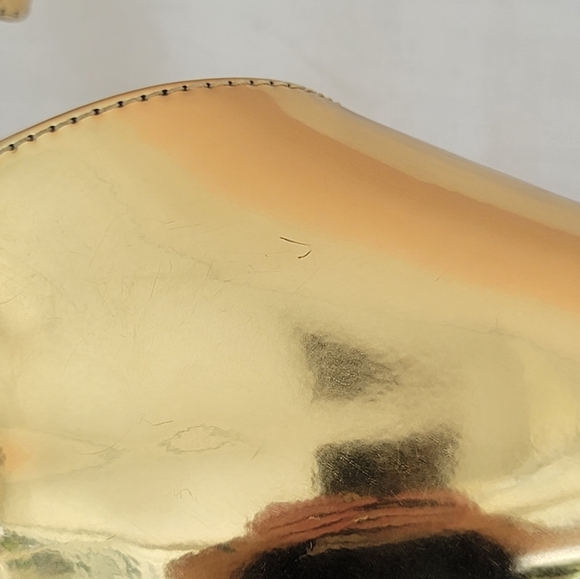 Lola Ramona Gold Heels Retro Pumps - Picture 10 of 11